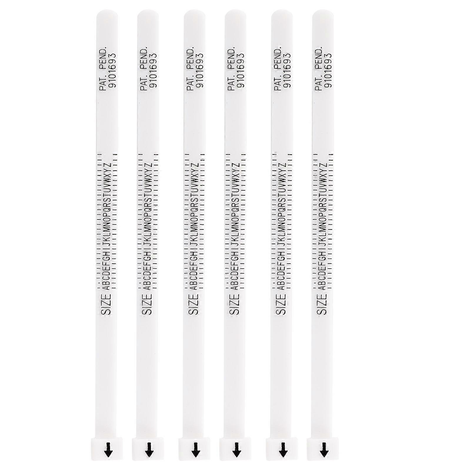 6pcs Precise Finger Sizing Gauge Measuring Tool Standard Scale Sizer for Jewellery Rings MakingHongKong Measurement