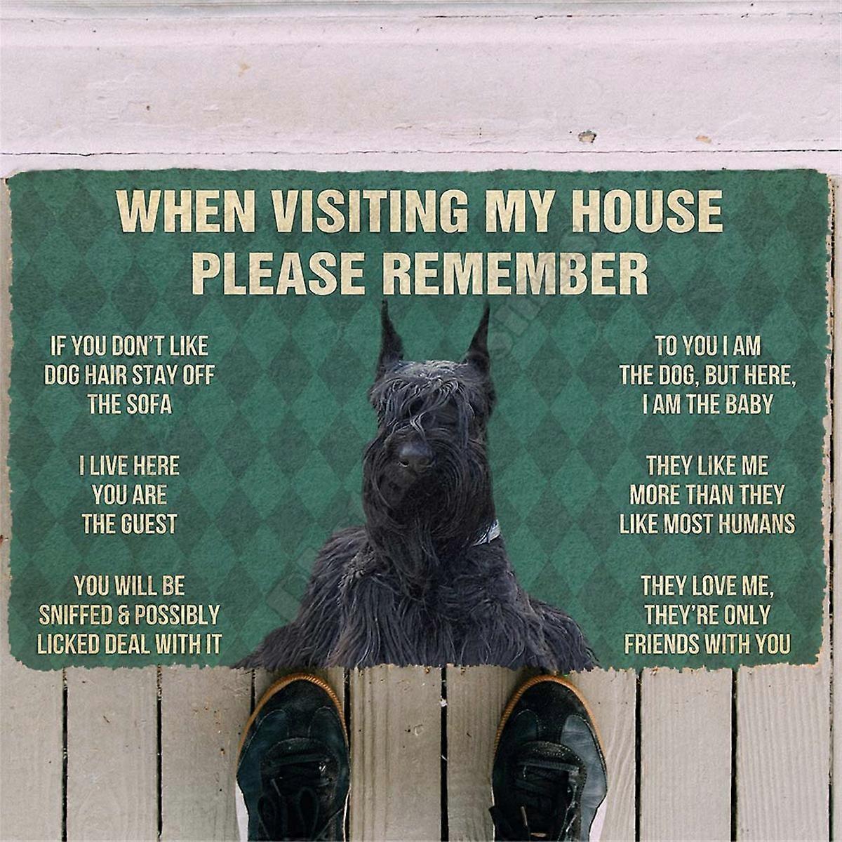 3D Printed Please Remember Dachshund House Rules Custom Doormat Non Slip Door Floor Mats Decor Porch Doormat