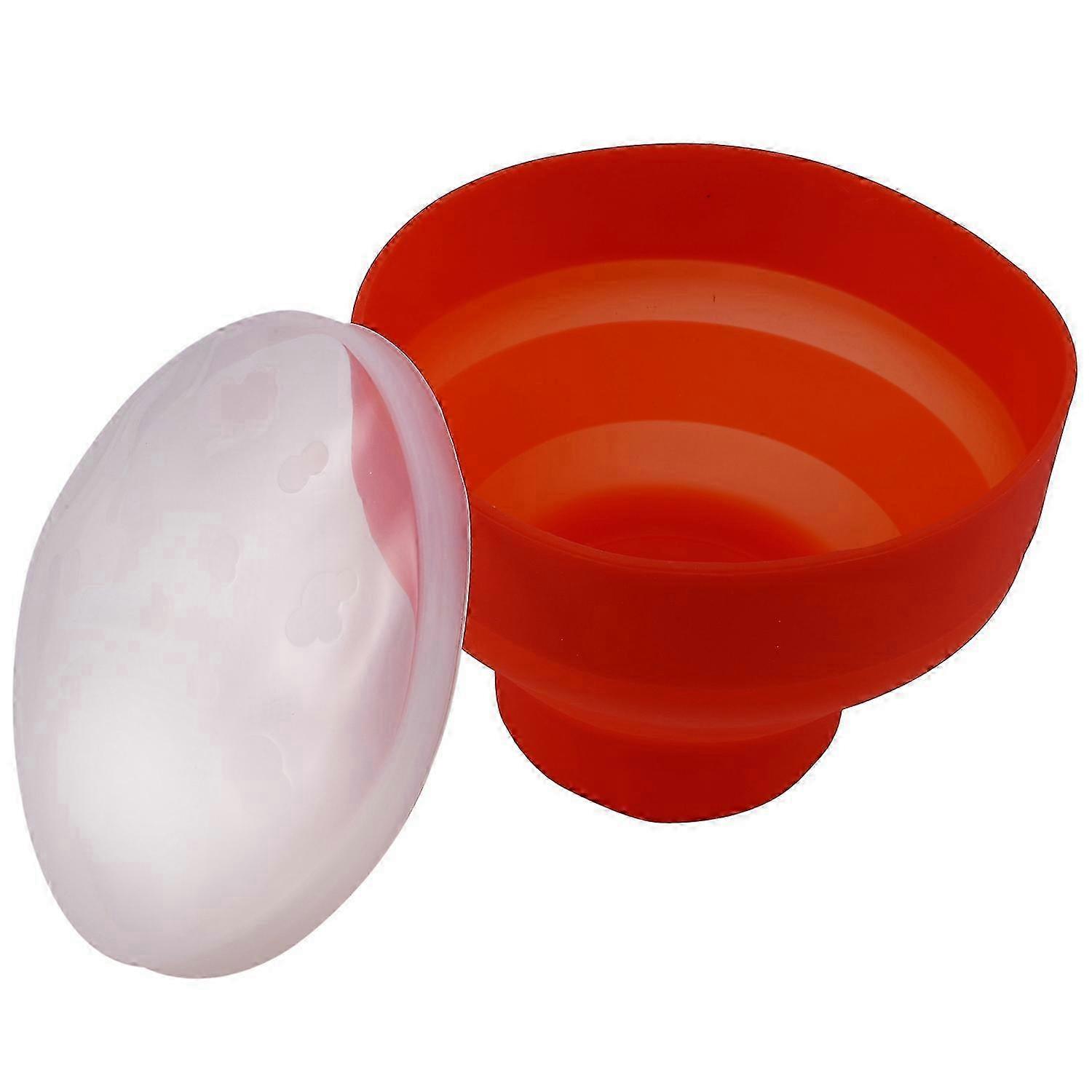 Popcorn Microwave Silicone Foldable Red Kitchen Easy Tools Diy Popcorn Bucket Bowl Maker with Lid
