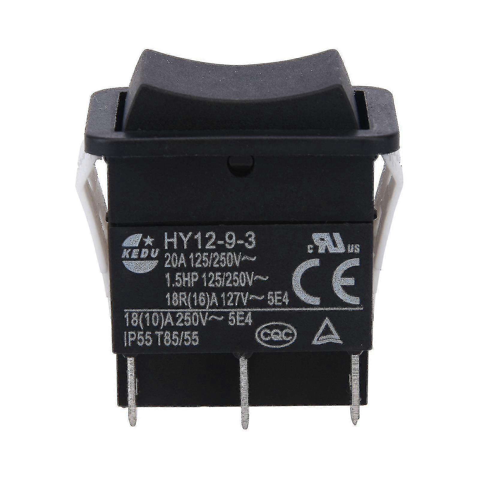 Hy12-9-3 Rocker Switch Safe Arc Industrial Single Pole Easy Install Push Button