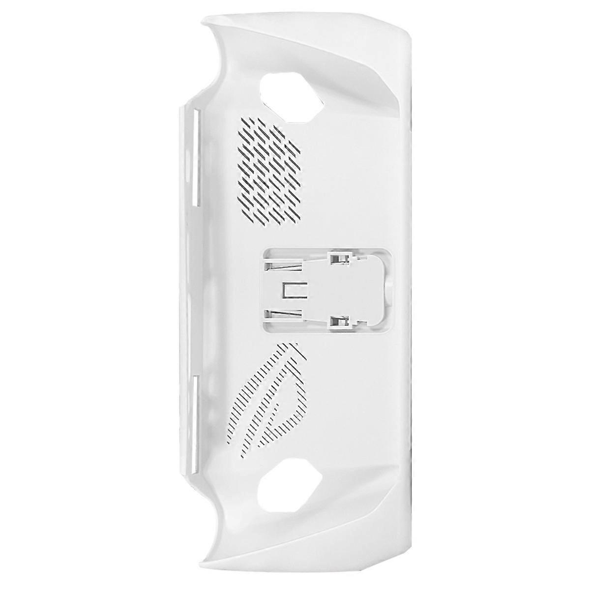 For Ally Handheld TPU Case with Back Bracket Ally Gaming Console Non- Protective Case,White
