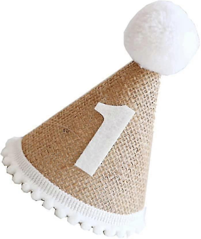 1. syntymäpäivän kartiohattu: 1. syntymäpäivähattu Juhlat HattuLiinavaatteet Syntymäpäiväpäähineet Syntymäpäiväjuhlatarvikkeet pojille ja tytöille1kpl