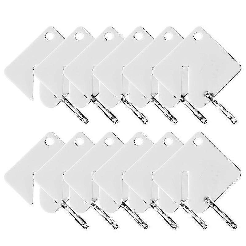 Portable 60 Pcs Acrylic Key Tags With Snap Hook Key Identify Tags Write-on Tag