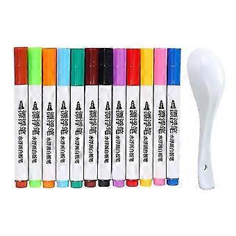 Children's Water Floating Pen Magical Water Painting Pen Erasable Water-based Marker Pen Whiteboard Pen Interesting Water
