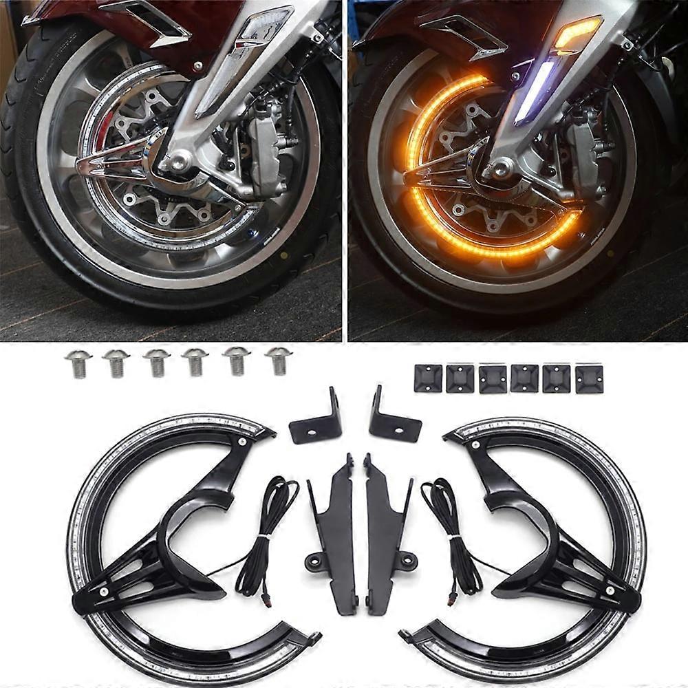 NEW Motorcycle Accessories Chrome Black Brake Disc Rotors Covers LED Cornering Lamp For Honda GL1800 Goldwing 2018 2019 2020