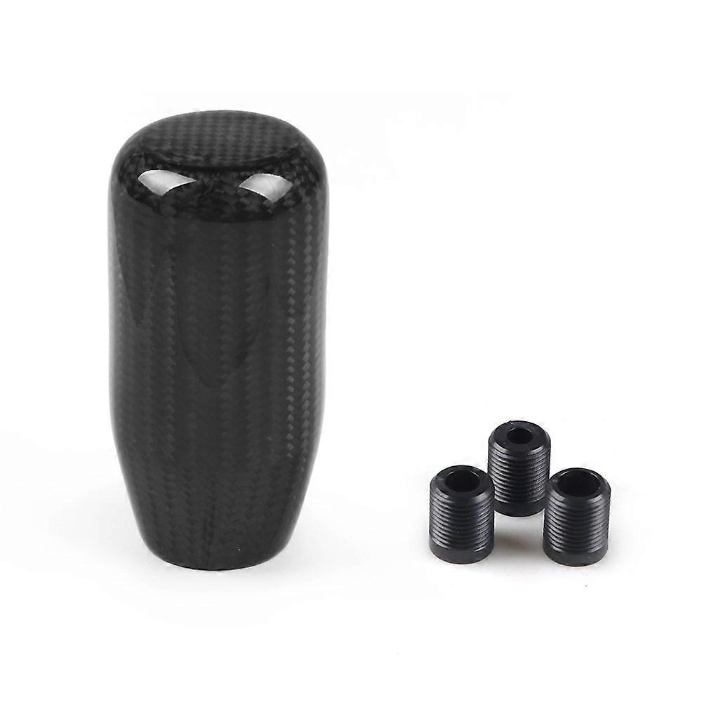Gałka zmiany biegów z włókna węglowego Racing Real Carbon Fiber Gałka dźwigni zmiany biegów do manualnej skrzyni biegów Okrągła gałka w kształcie kuli