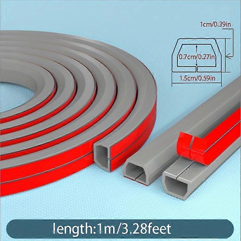 Narrow PVC Wire Trough For Floor Surface Installation, To Prevent Stepping On Exposed Wires, Hiding Soft And Tidy Wire Trough, Decorative Wire Cover S