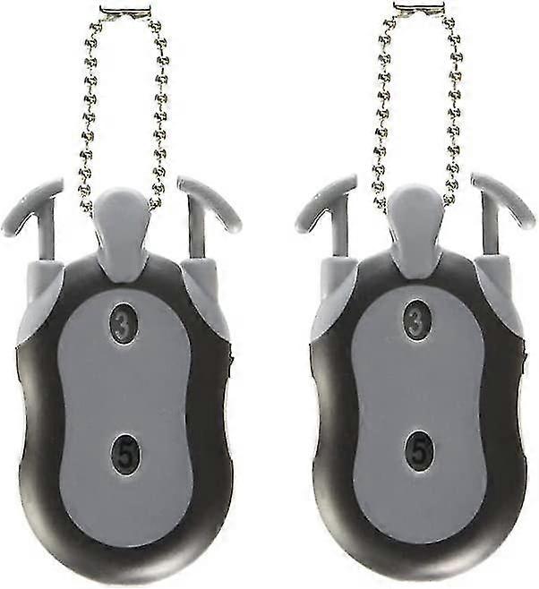 Golf Score Counter Golf Stroke Counter 2-in-1 Dual Dial Handheld Clicker Counter For Counting And Golf Scoring (grey 2pcs)
