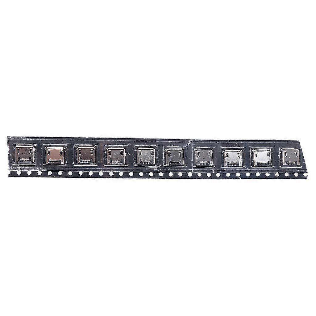 10 Pcs Micro Usb Type B 5 Pin Female Smd 4 Pin Legs Dip Socket Connector