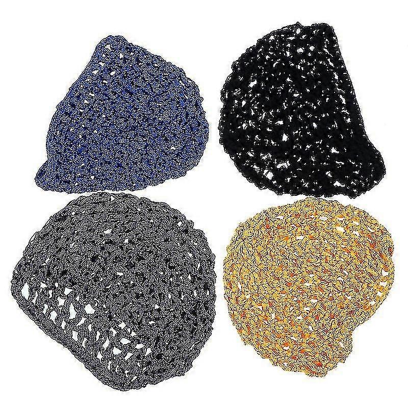 4pcs Mesh Häkeln Haar Netz Premium Gehäkeltes Haarnetz Gehäkeltes Haarnetz