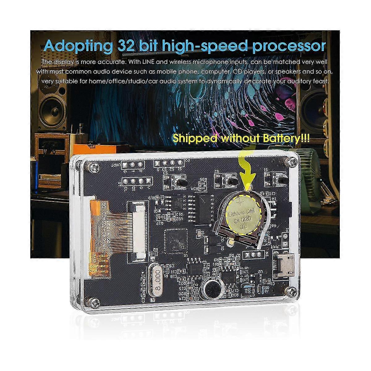 Audio Mic+ Sound Level Home Decor Digital Clock Meter Music Spectrum Visualizer Audio Display Analy