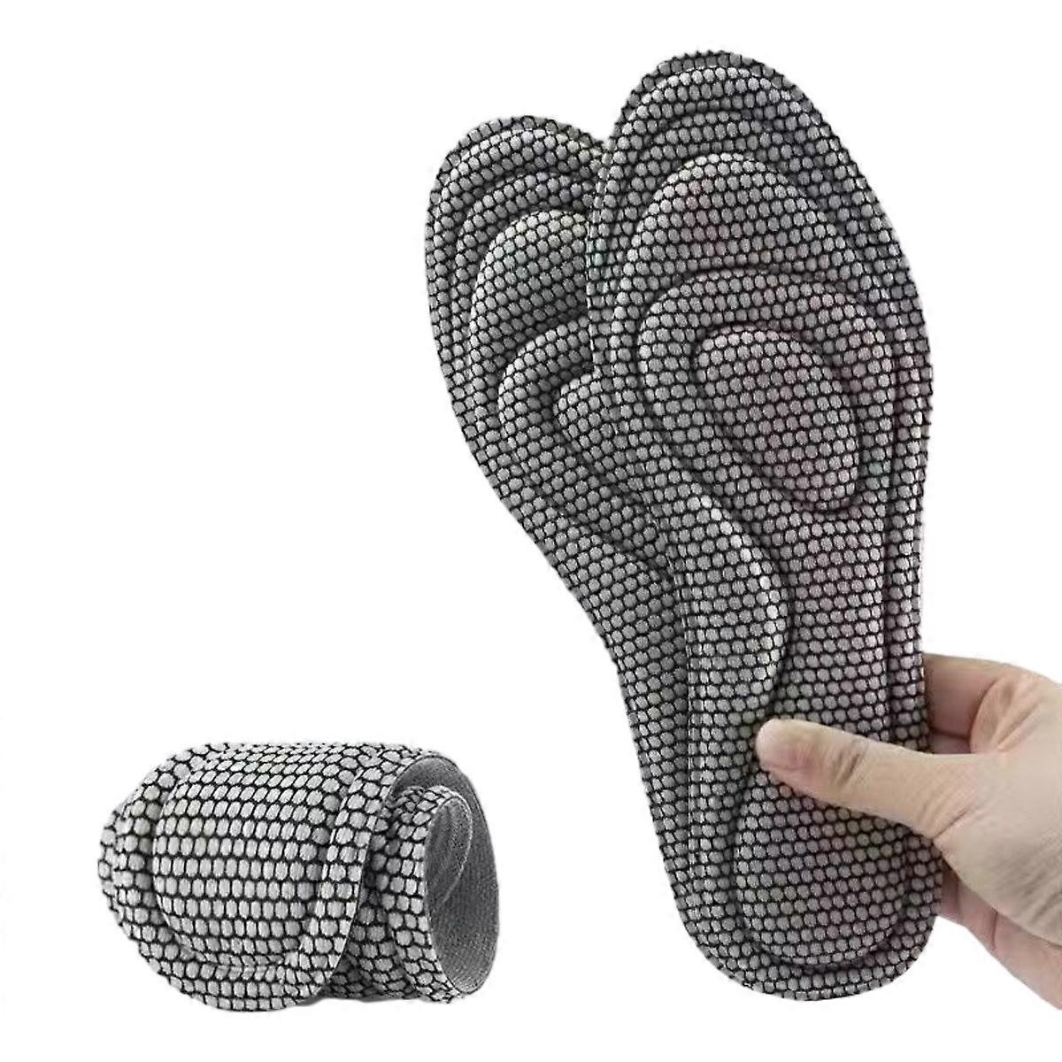 5D Memory Foam Orthopedic Insoles For Shoes Men Women Nano Antibacterial Deodorization Insole