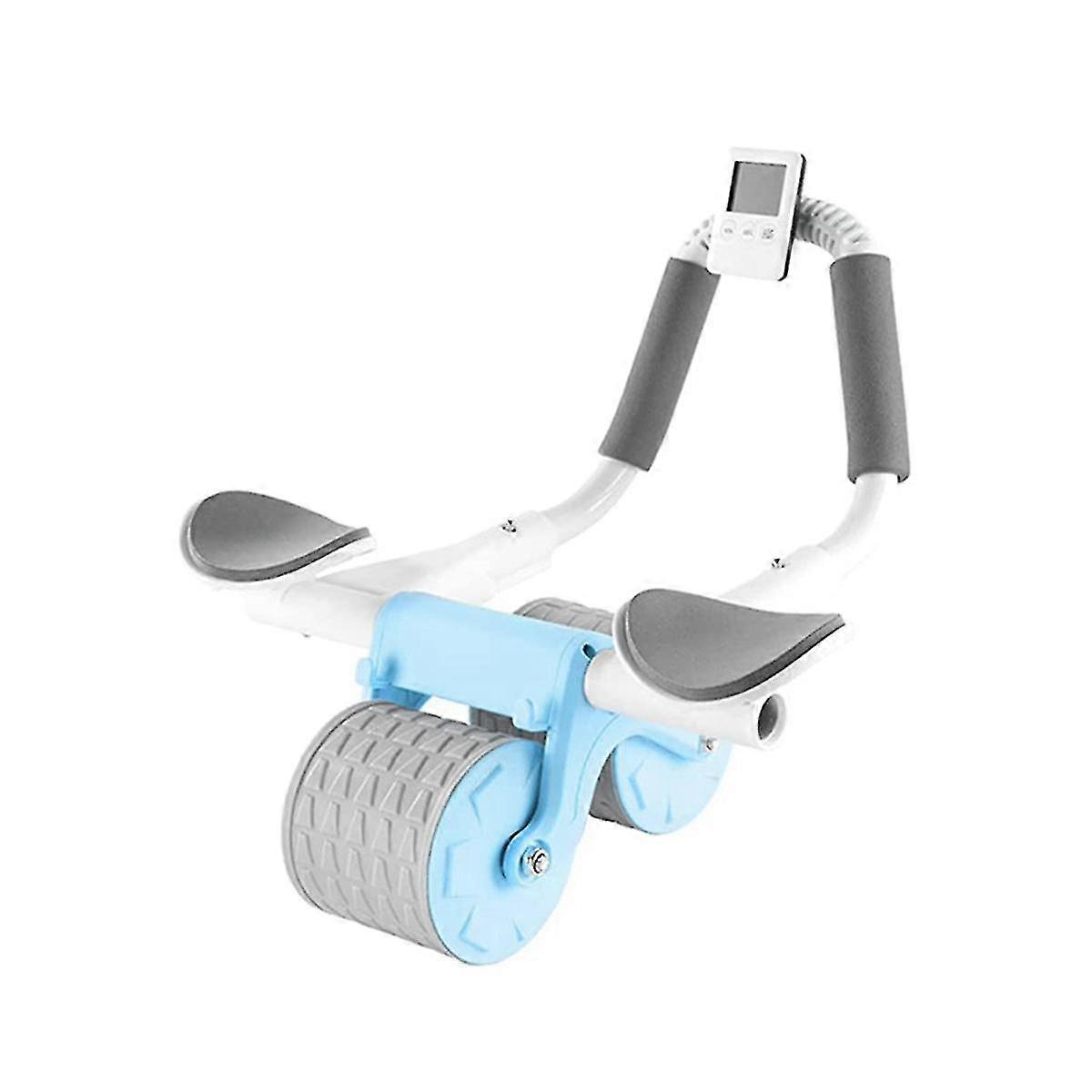 Timer Abdominal Exercise Roller Elbow Support, Core Exercise Equipment, Self-rebounding Abdominal Roller
