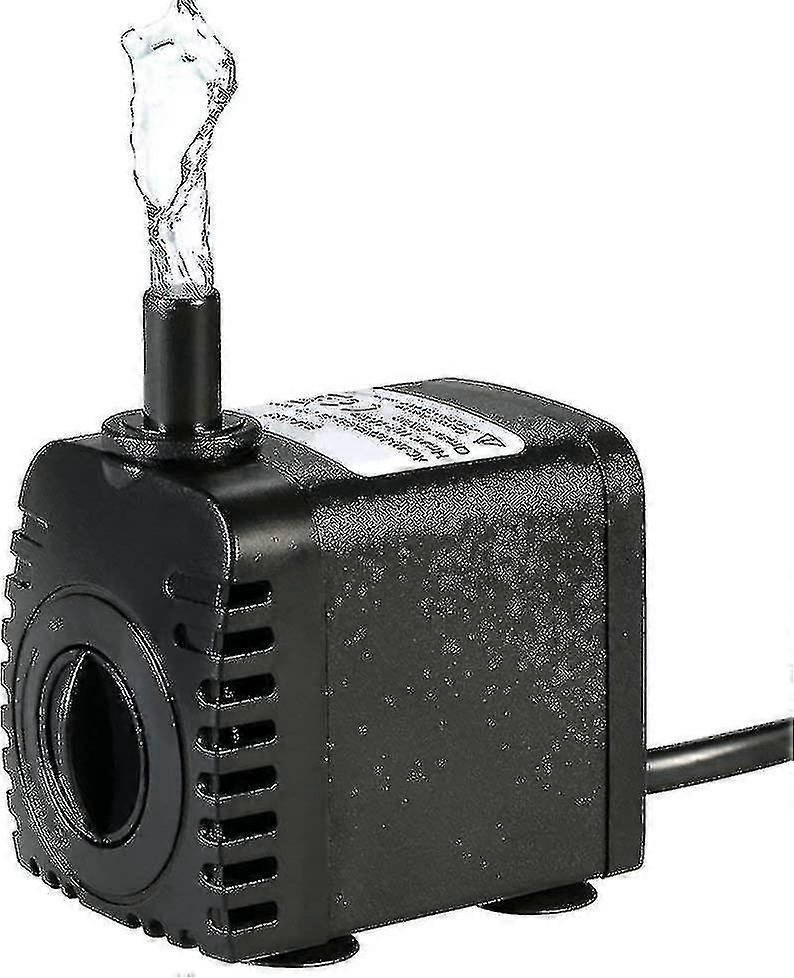 Nedsænkelig vandpumpe, 600l / h 8w vandpumpe, til akvariebordplader, damvandshaver og hydroponiske systemer, med 2 dyser, Ac220-240v (b