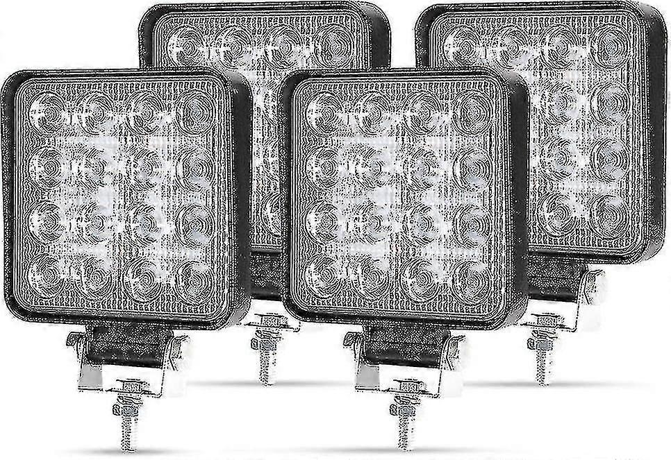 AUTOJARE 45W LED Work Light Floodlight – 12V-24V, IP67, 6000K, 4 Pack