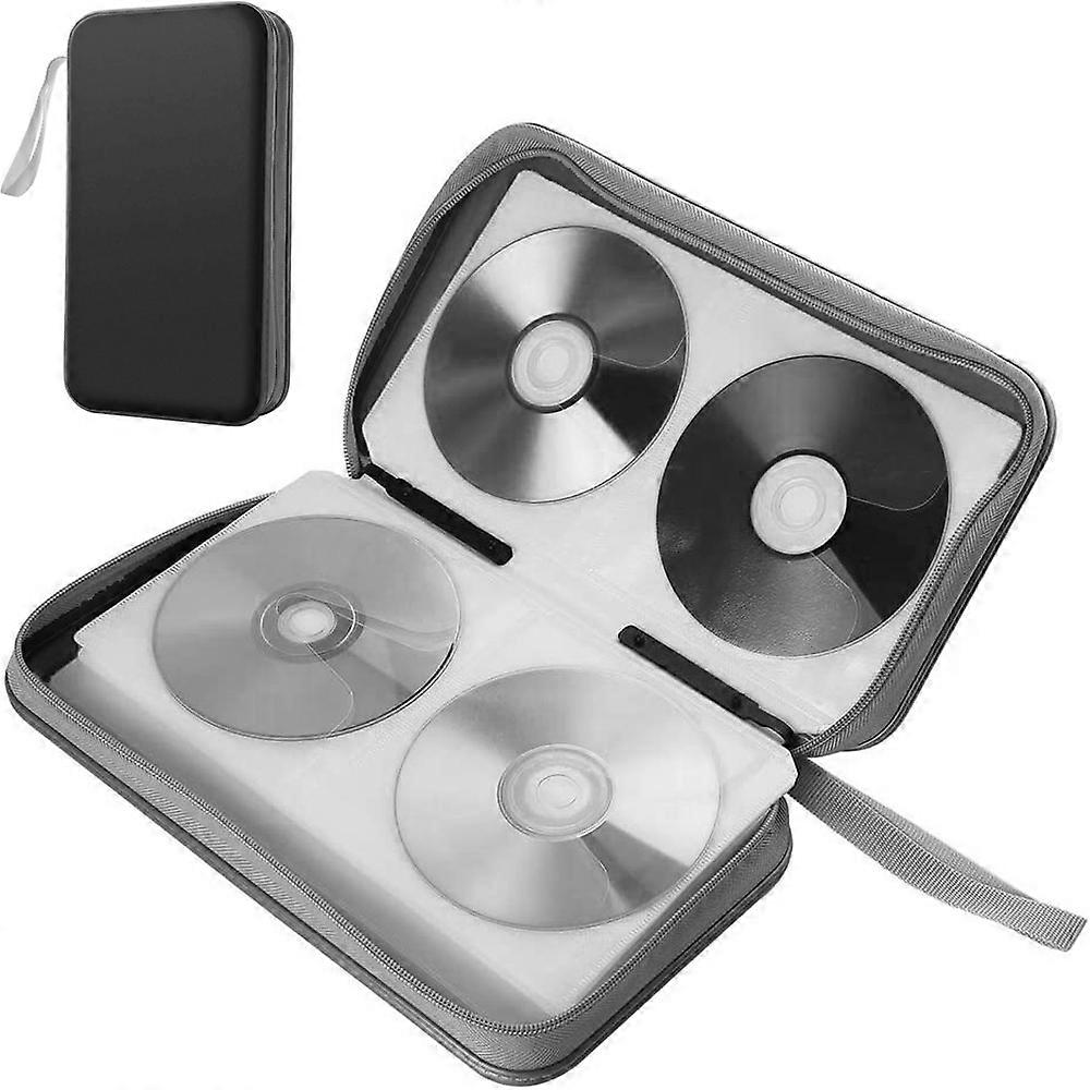 80 Tablet Capacity CD/DVD Case Wallet Holder Movie CD Storage Organizer