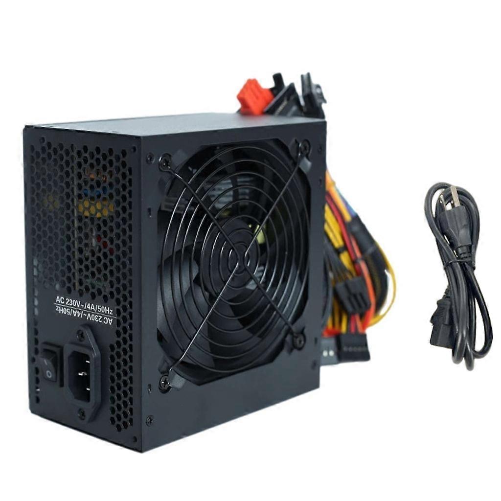 Rated-600W PSU 24Pin ATX 12V Full Modular Miner Desktop Computer Power Source