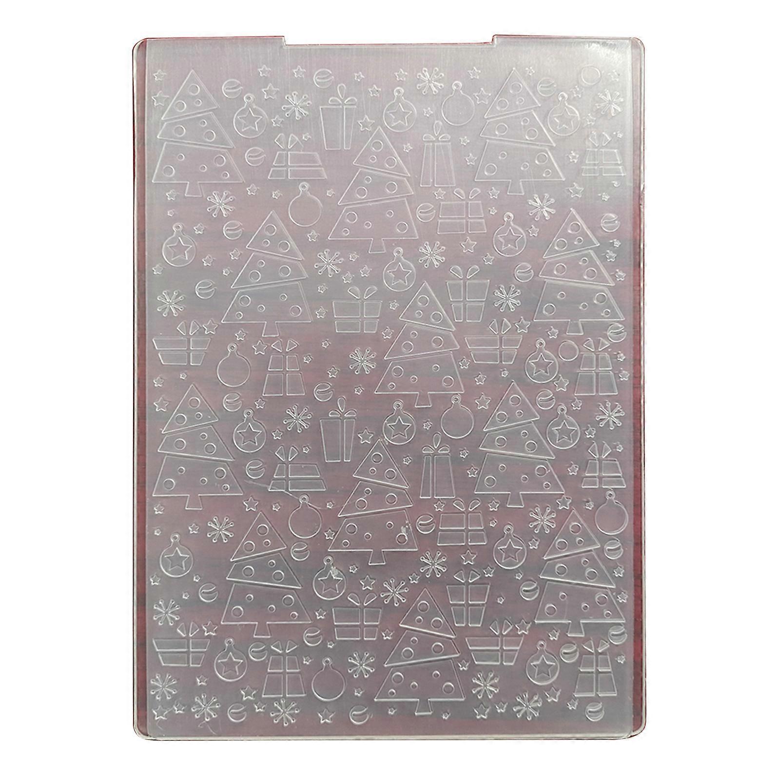 Embossing Folder Clear Embossed Plate Handmade Crafts Projects Making