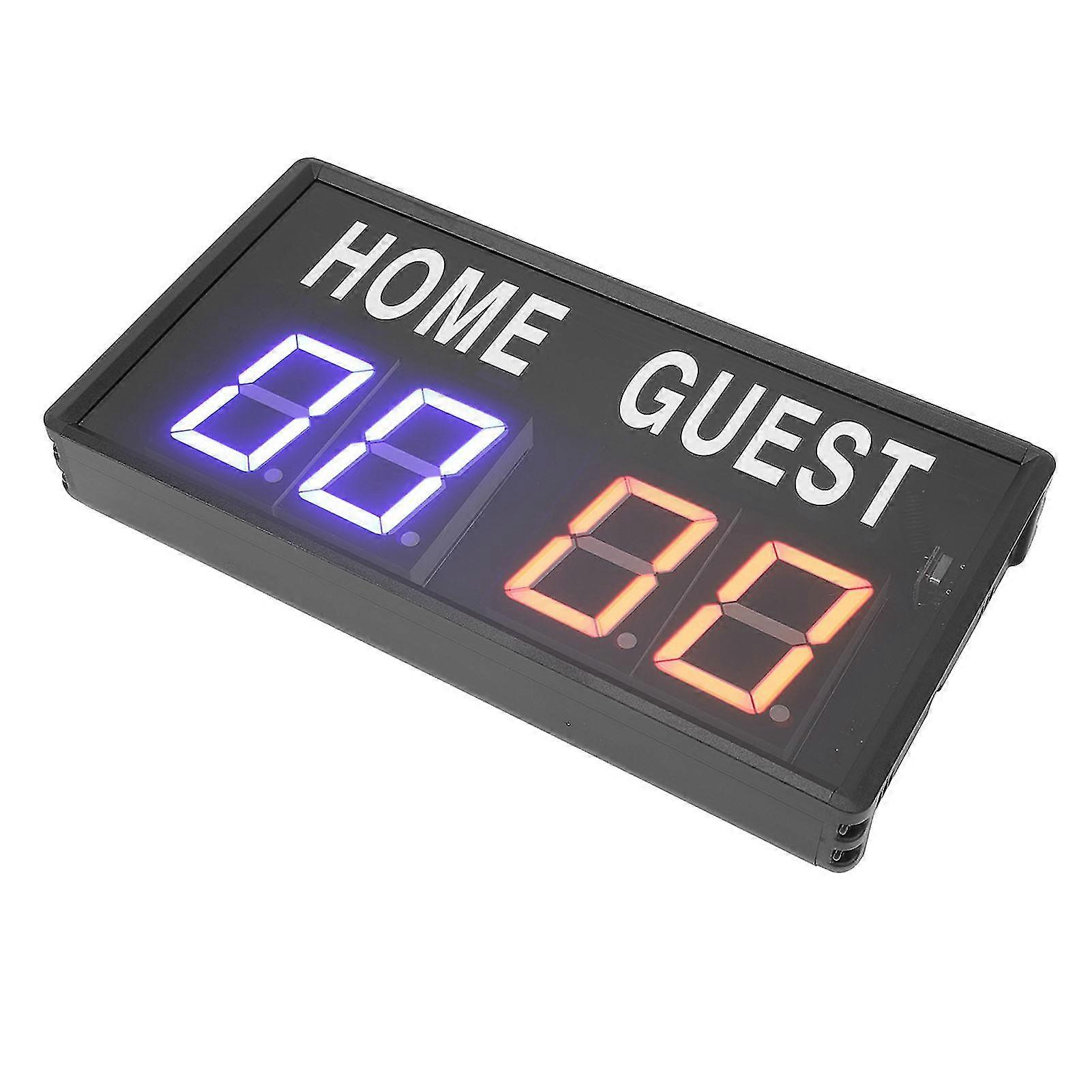 Digital Basketball Volleyball Scoreboard with Remote Control for Home Games Aluminum 100-240V