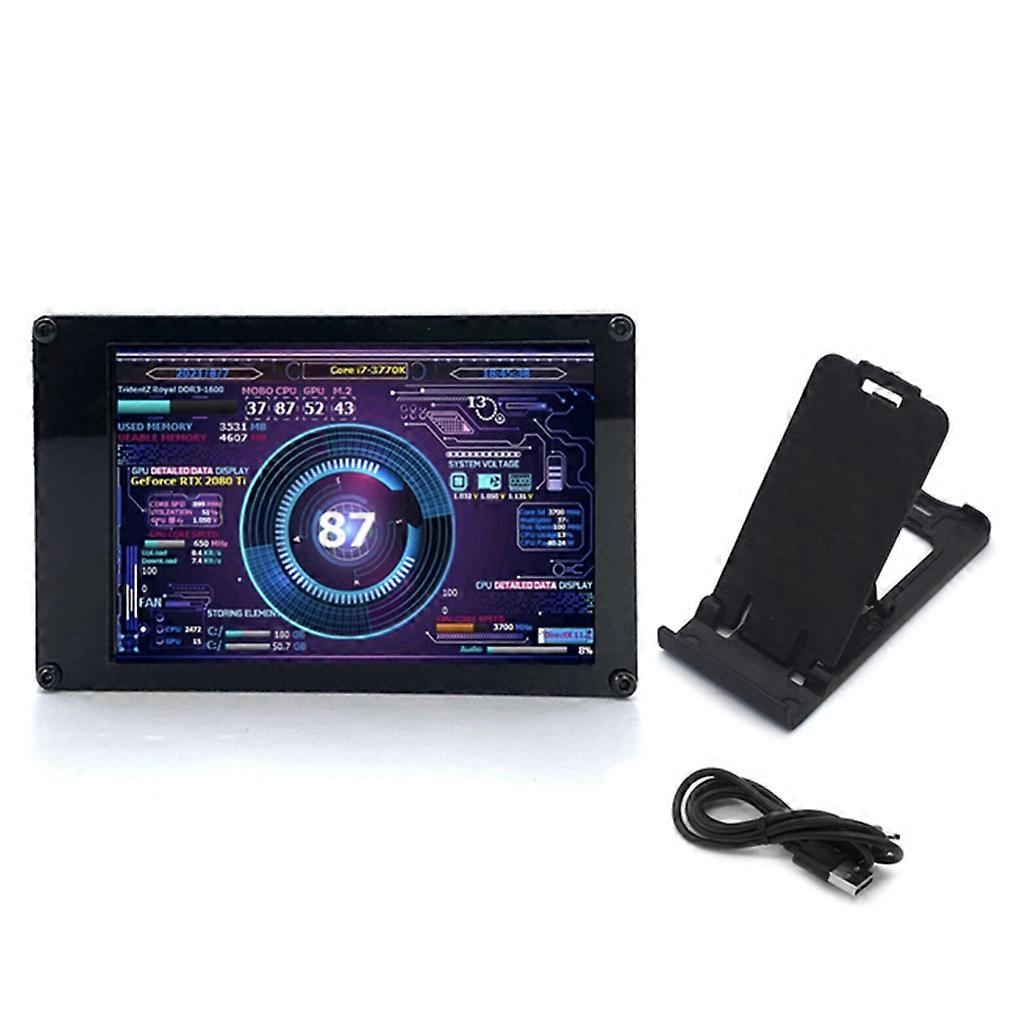 PC IPS TYP-C Sekundärbildschirm, IPS USB Mini-Bildschirm PC CPU HDD Datenmonitor