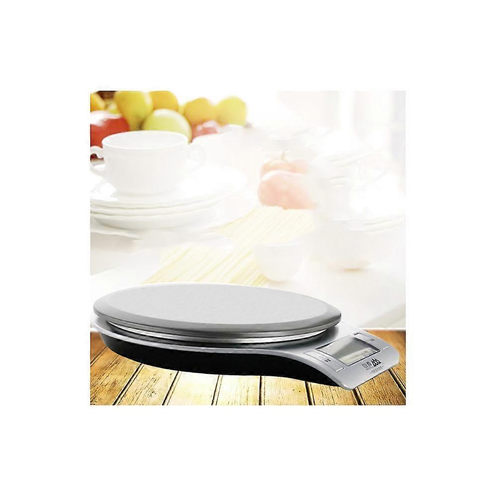 Electronic Kitchen Scale Kitchen Scale Bench Scale for Baking Cakes at Home 0.1G/5Kg Silver
