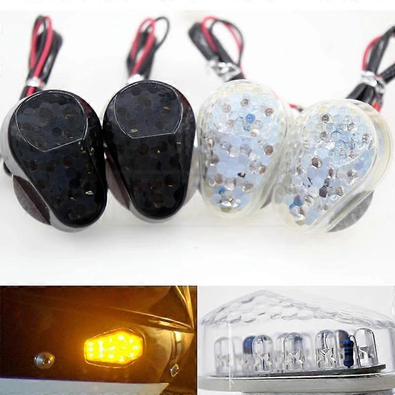 For Kawasaki ZX6R ZX7R ZX9R ZX10R ZX636 ZX12R ZX 6R 7R 9R 10R LED Flush Mount Turn Signals Indicators flashing lights blinkers