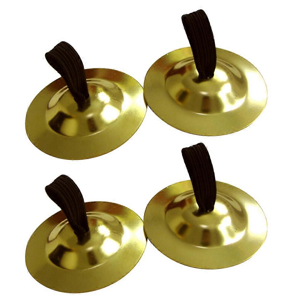 4 Pcs Cymbales de danse du ventre Cymbales à doigts créatives Instruments de musique