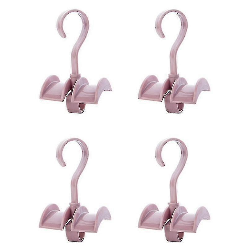 4 Pcs 360 De Rotating Handbag H Rack Closet Stora Izer Hooks For Bag Belt Tie F