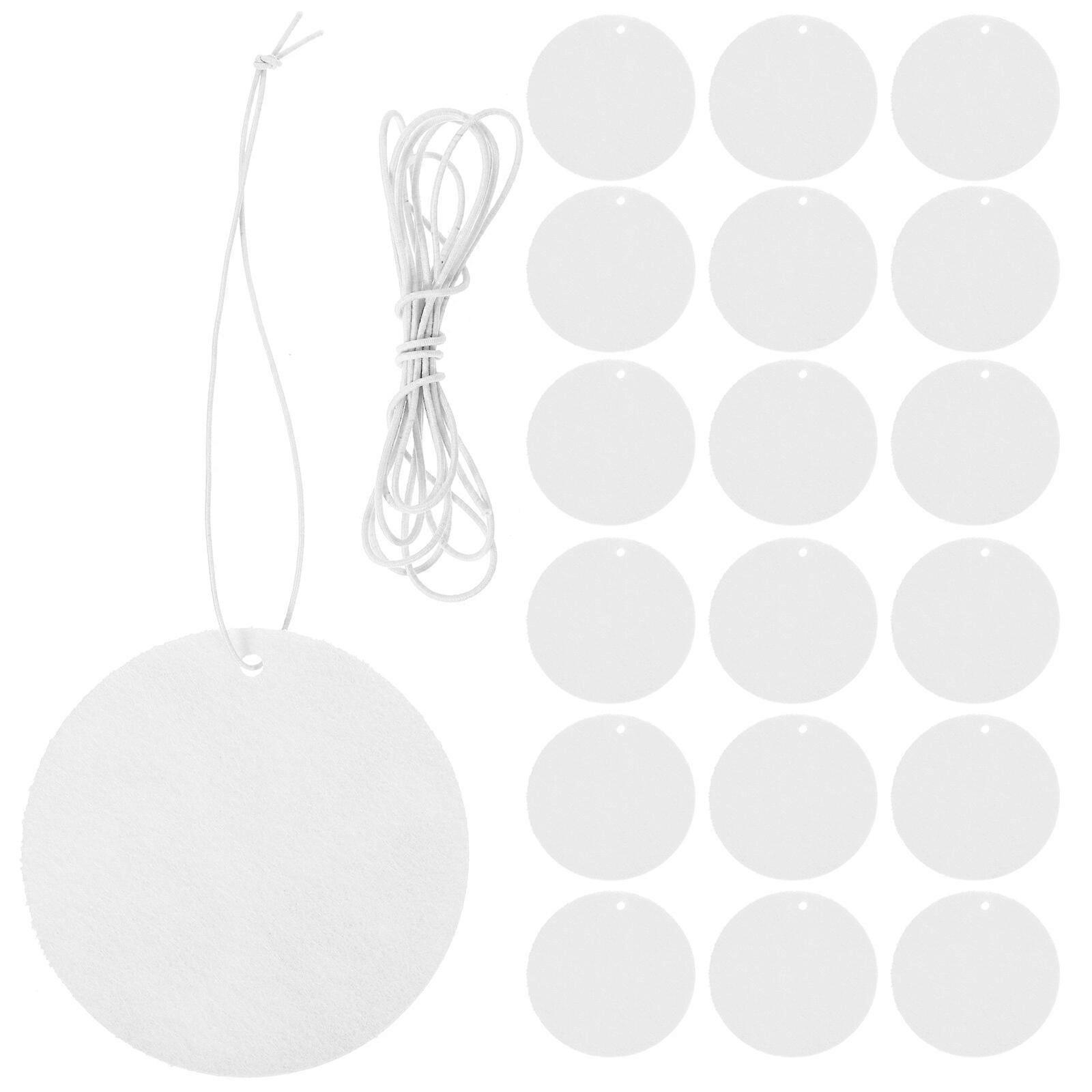 1 Set DIY Air Freshener Sheets Heat Transfer Air Freshener Sheets Sublimation Blank Air Freshener Sheets with Elastic Straps
