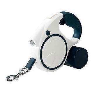 Retractable Dog Leash With Led Flashlight, 360tangle Free Long Leash With Poop Bag Dispenser(blue)
