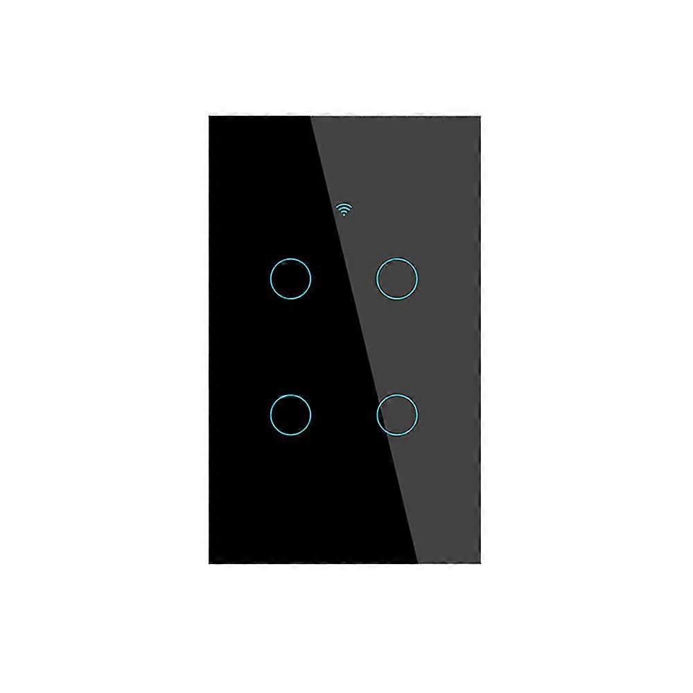 Aubess Wifi Us Smart Switch 1/2/3/4 Gang Light Switch Need Neutral Wire Tuya