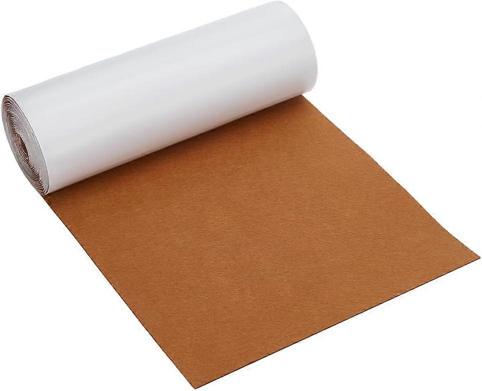 4M Polyester Felt Fabrics for Diy Sound Insulation Bback Adhesive Color Felt Cloth Sienna 25x0.1cm