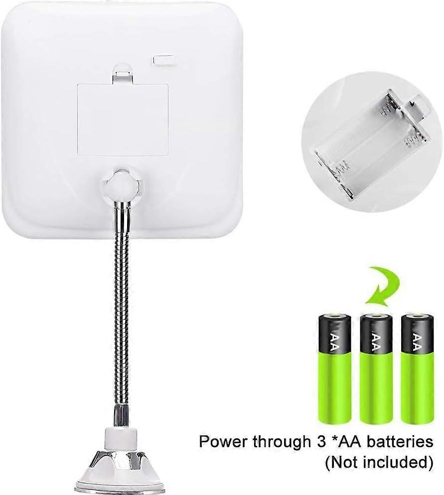 拡大鏡、強力な吸盤、柔軟なグースネック、360度回転を備えた10X LED照明付き照明付きミラー