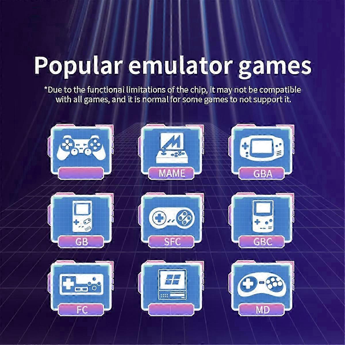 X6 Arcade Konsole Spielautomat Hd Home Joystick Nostalgischer Retro-Zweispielerkampf mit mehr als einem Dutzend Simulatoren