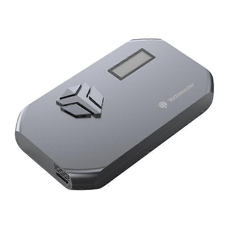 Yottamaster SSD M.2 M2 NVMe Enclosure to Type-C USB3.1 Gen2 10Gbps A Built-in Fan SSD Hard Drive Case for LED Display SSD Case
