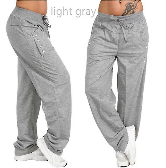 Kvinnors mode lös avslappnad solid färg Harem Yoga Jogging Byxor