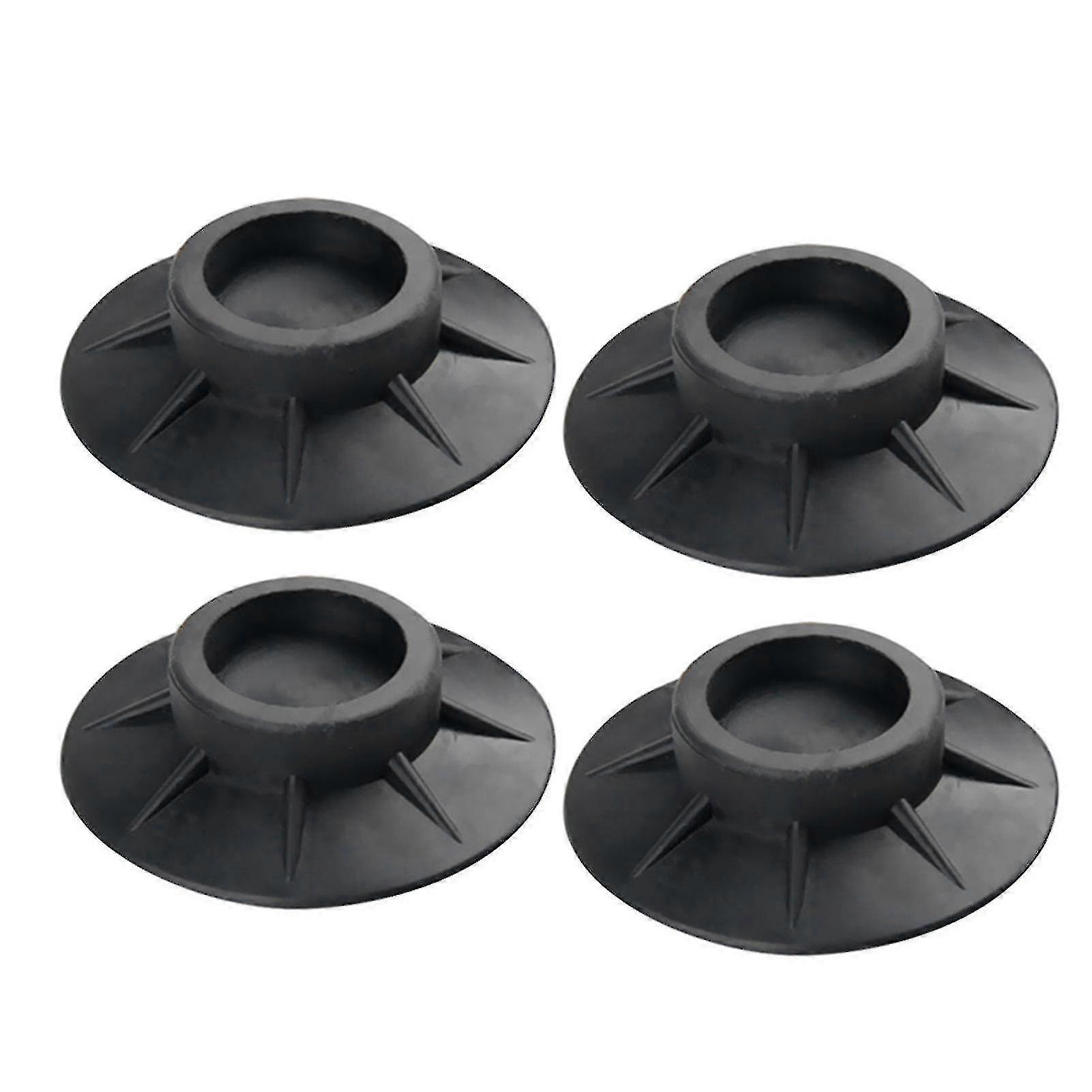 4 Pcs Washing Machine Round Fixed Rubber Base 10*1cm Anti-slip Mat