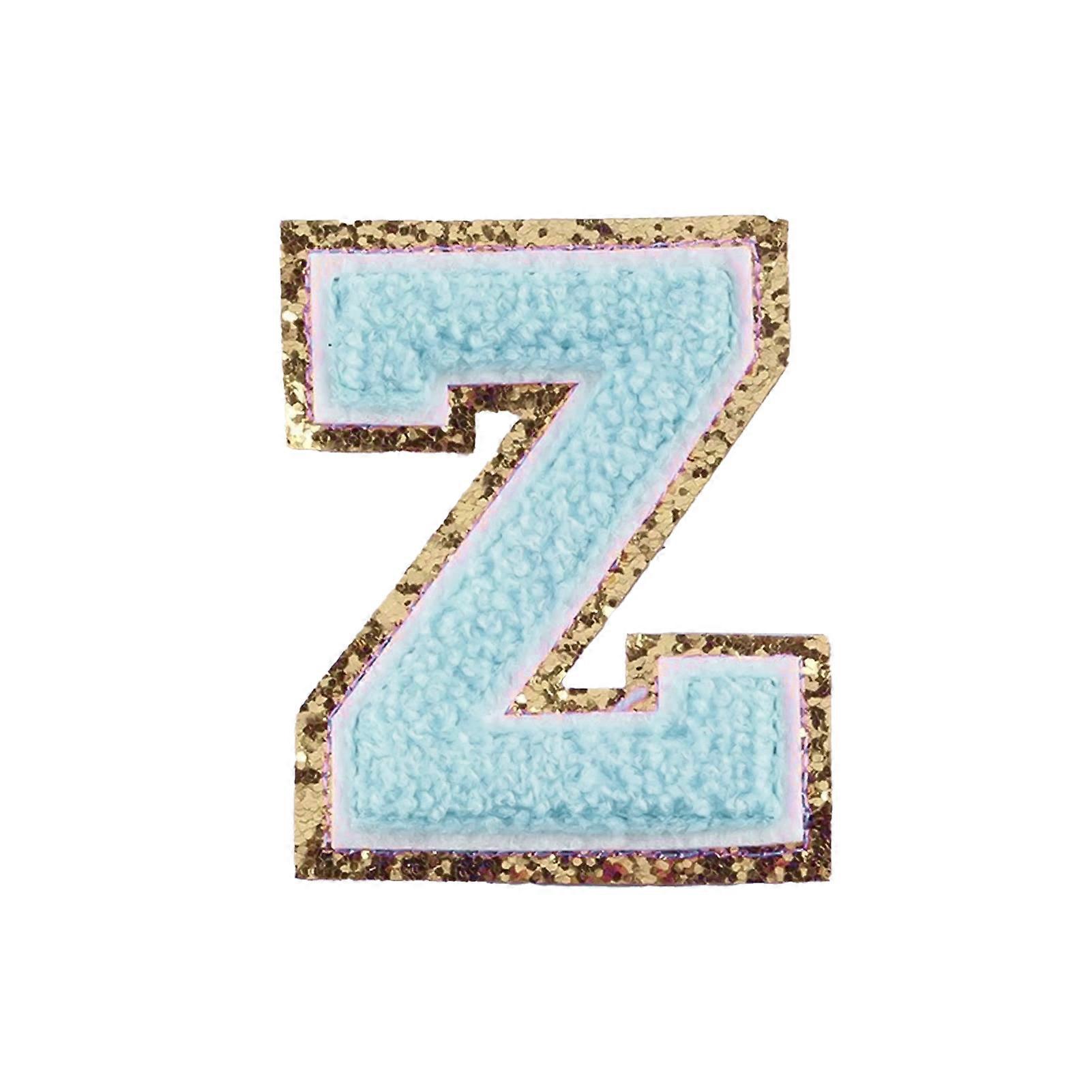 Letter Patch Sequins Alphabet Design Reusable Woolen Yarn Backpack Jeans Applique for DIY Crafts mengxi