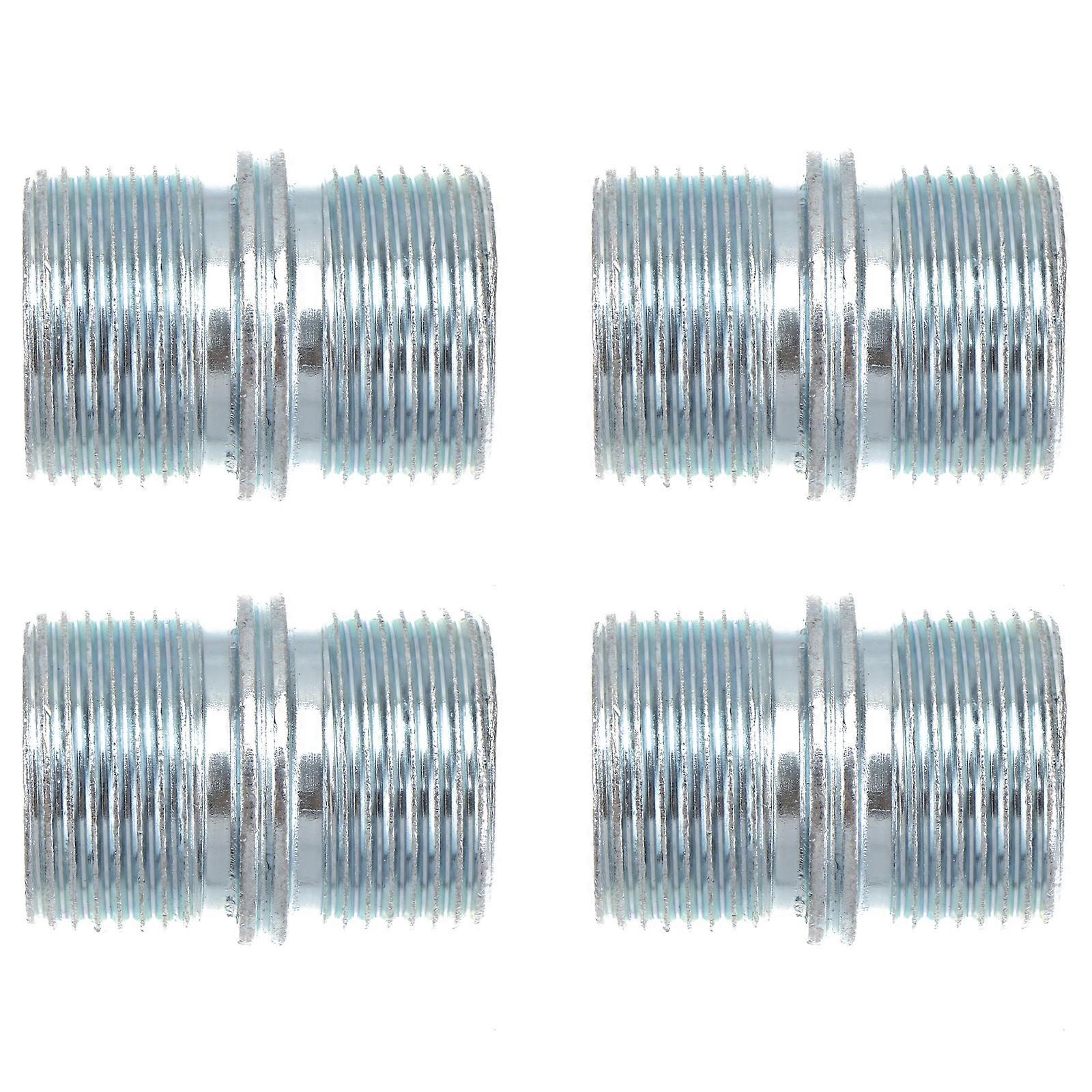 4 Pcs Cabinet Shelf Wardrobe Shelf Support Nut Carbon Steel Shelf Support Nut Male Threaded Pipe Stud Peg Set