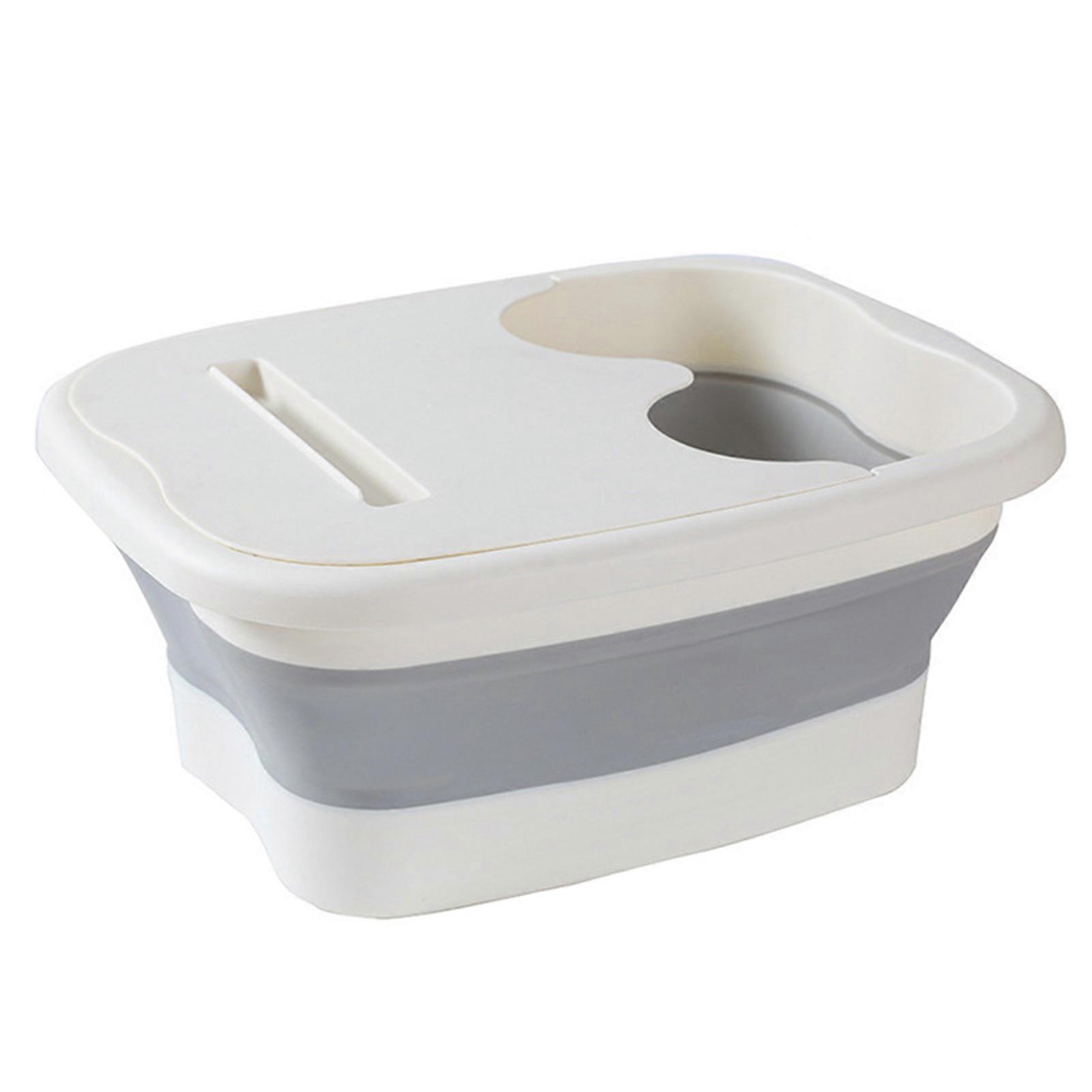 Collapsible Pool Footbath Tray Swimming Pool Folding Footbath Basin Portable Foot Rinse Tub Pool Accessories Jikaix