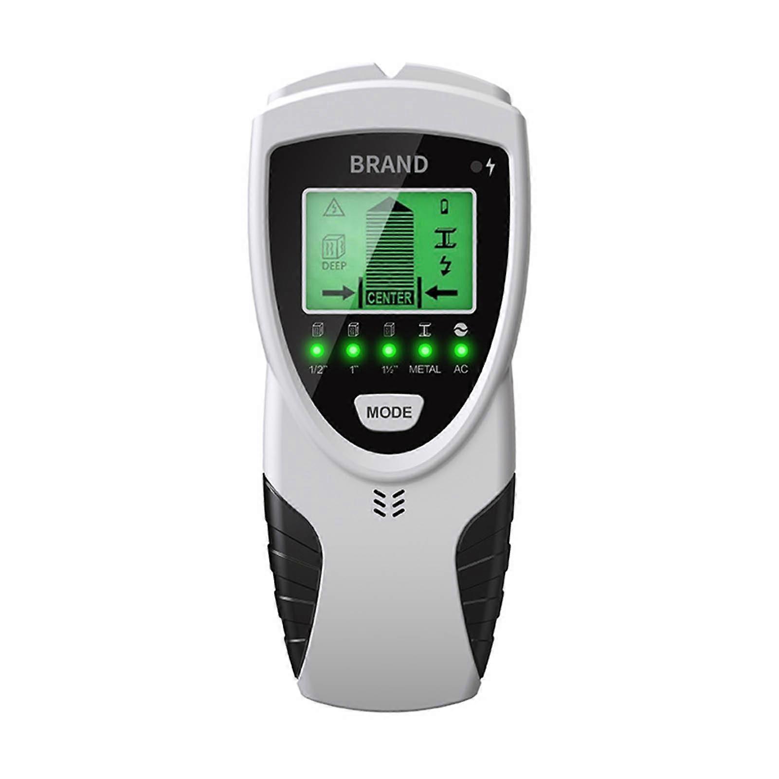 5 in 1 Wall Detector Stud Finder with Live AC Wire Detection Backlit Display 5 Modes 3 Depths Metal Wood Cable Tracker_xi