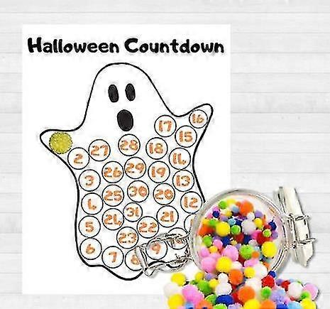 Halloween odpočítávací kalendář Advent Ghost Dárek Nástěnná dekorace