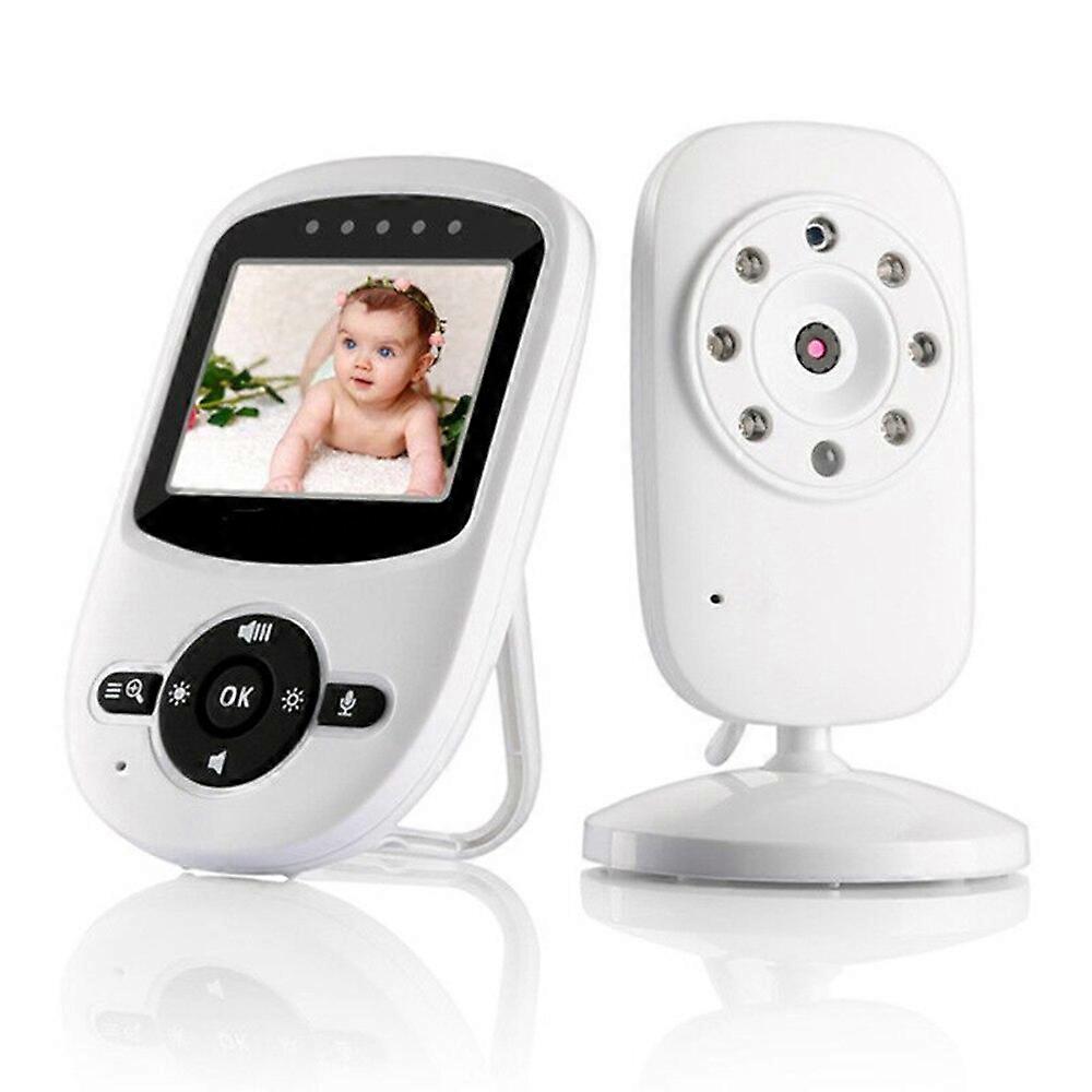 SM24 Baby Monitor 2.4 inch Screen Night Vision Lullaby Temperature Detection White
