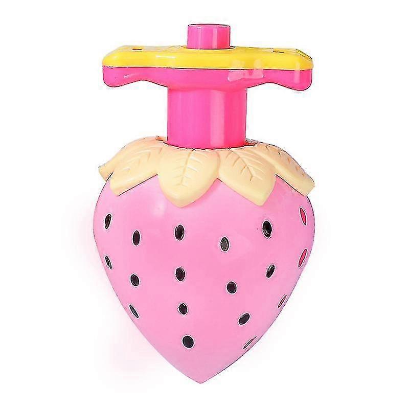 3pcs Strawberry Speed Gyro With Launcher Set, Children Light Gyro With Music