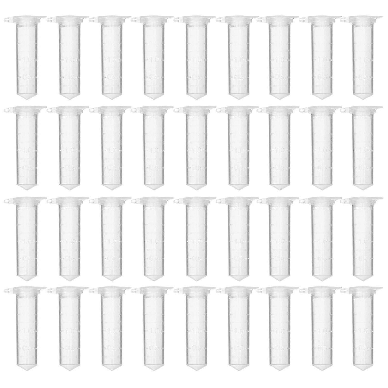 500pcs Centrifuge Tubes Scientific Experiment Test Tubes Sample Container With Cap(2ml)