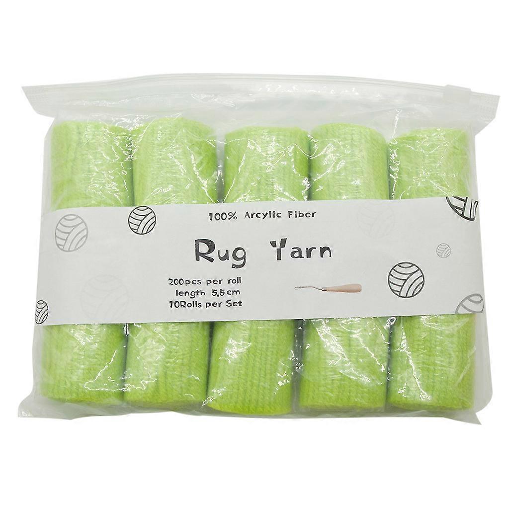  10 Rolls Pre-Cut for Latch Hook Yarn Threads for Making Pillowcases Blankets Rug Sewing DIY Projects