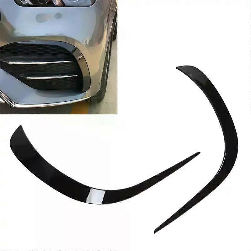 Pair Front Bumper Air Vent Trim Side Spoiler Left Right Glossy Black Replacement for GLE Class W167 C167 +