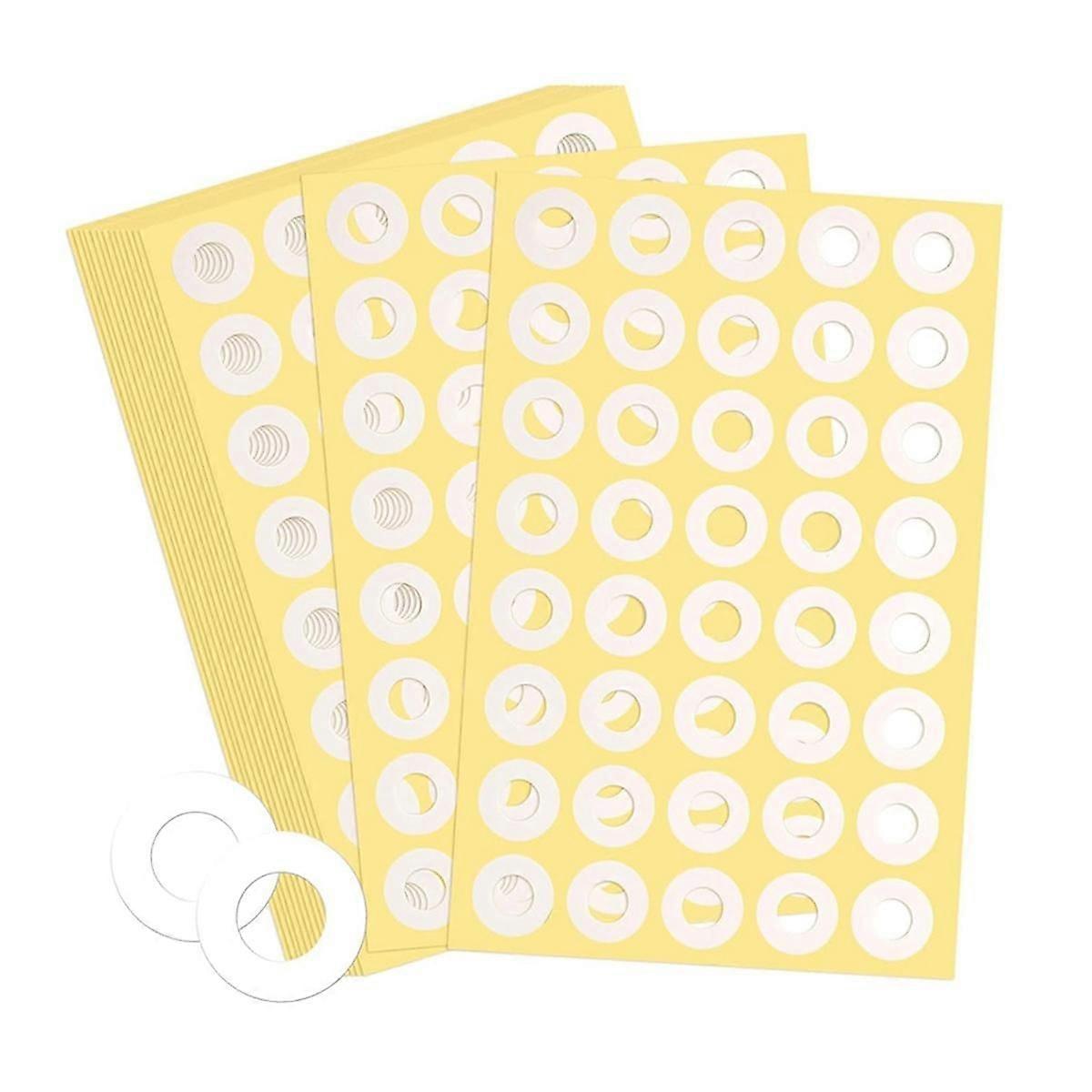 4000pcs Hole Punch Reinforcement Stickers, Self-Adhesive 1/4 Inch Diameter Loose-Leaf Binder Paper