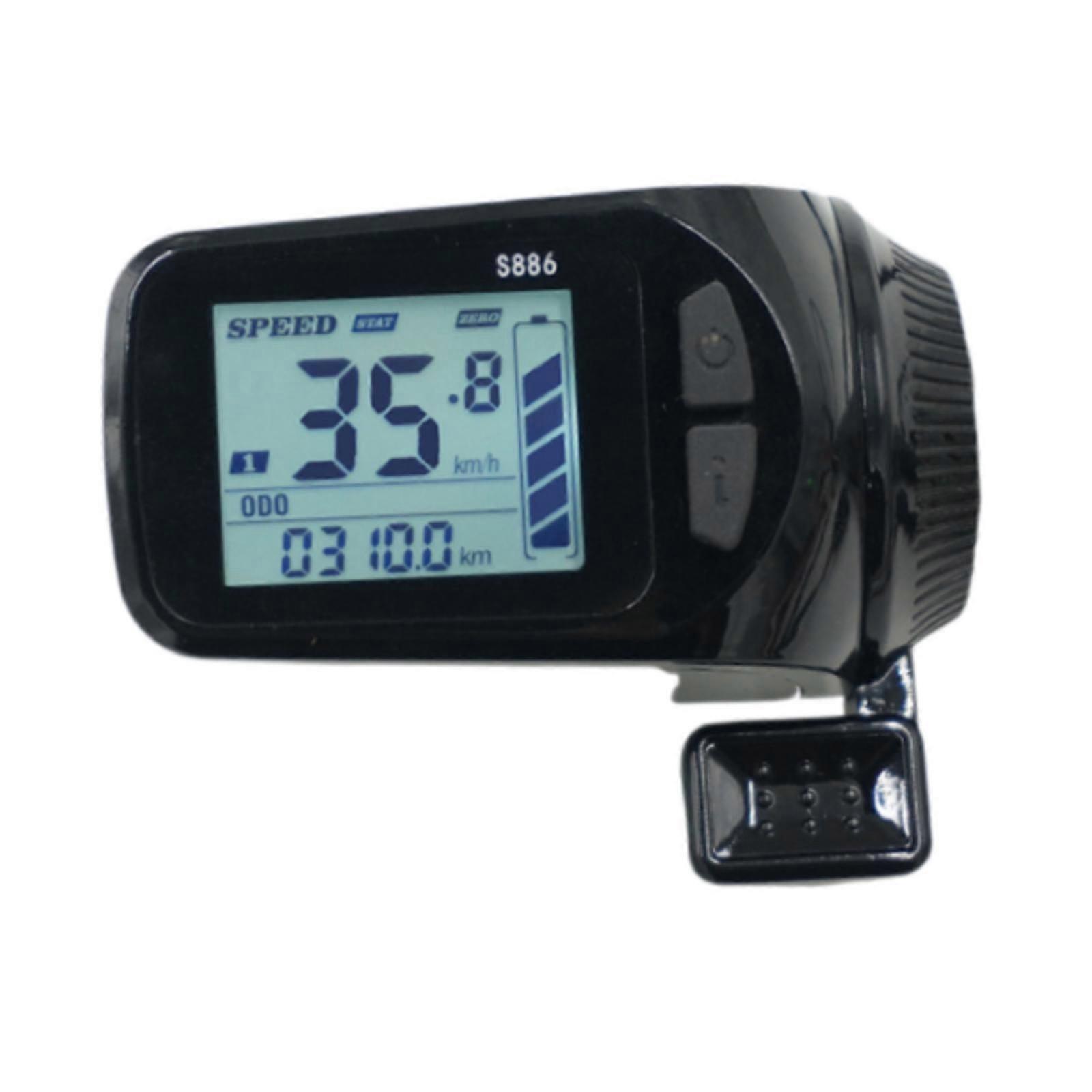 Scooter LCD Display Odometer Low Failure Rate 24V-48V 5 Pin Electronic Panel