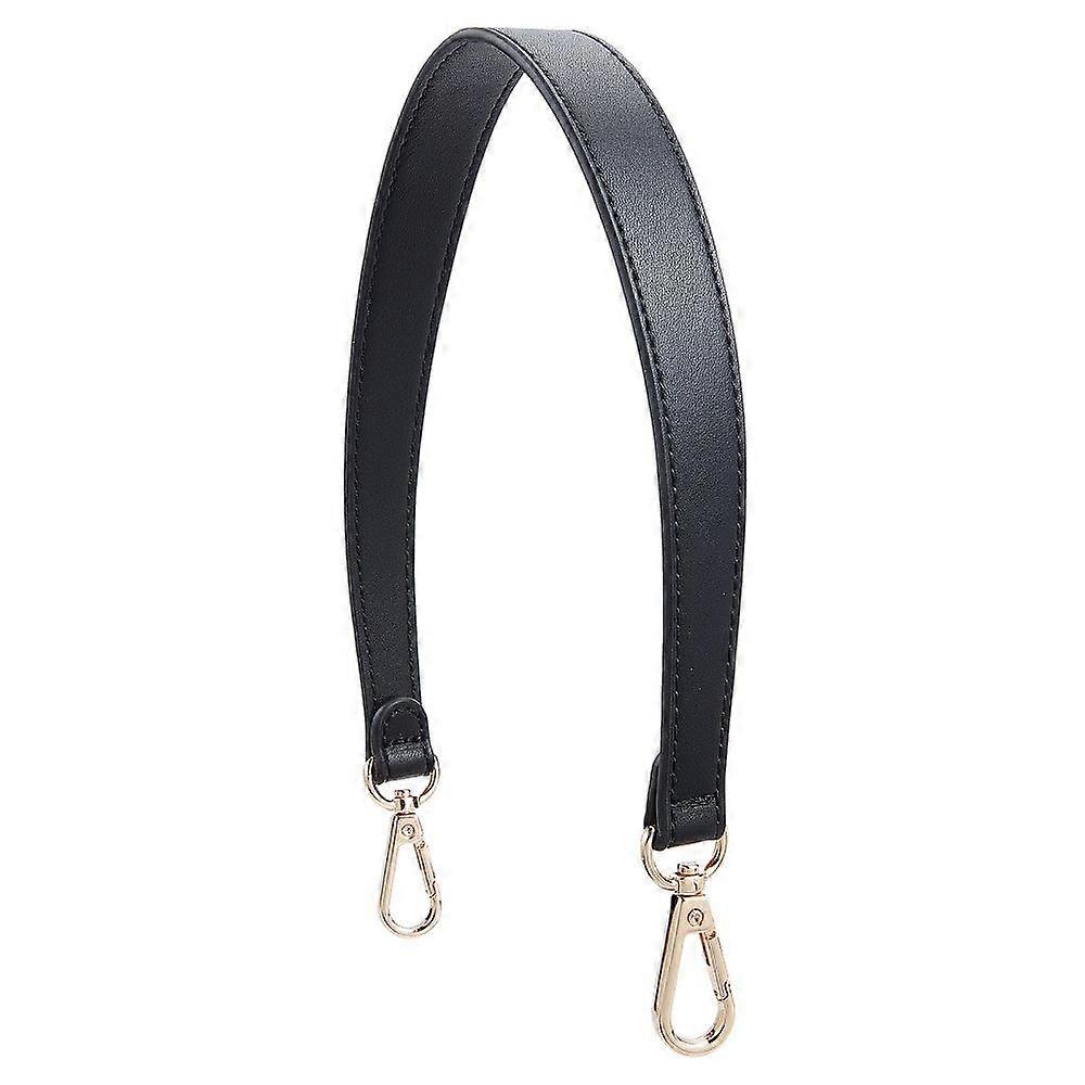 1Box 1Pc PU Imitation Leather Bag Handles with Alloy Clasps for Bag Straps Replacement Accessories Black 49.6cm